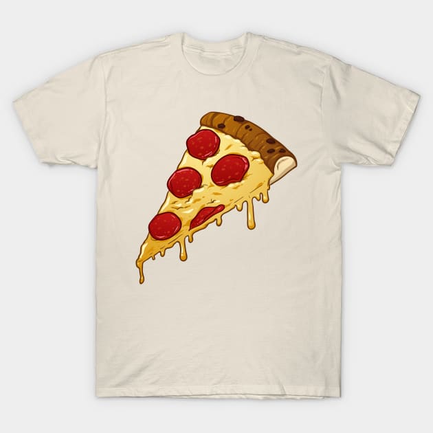 Pepperoni pizza slice T-Shirt by memoangeles
